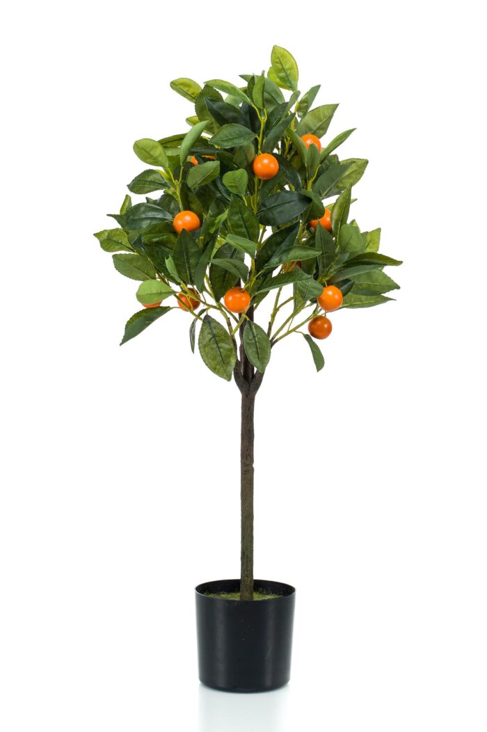 Kunstplant - Citrus Sinensis - Sinaasappelboom - 75 cm