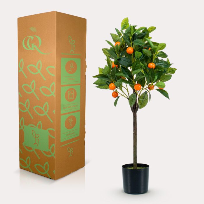 Kunstplant - Citrus Sinensis - Sinaasappelboom - 75 cm - Image 4