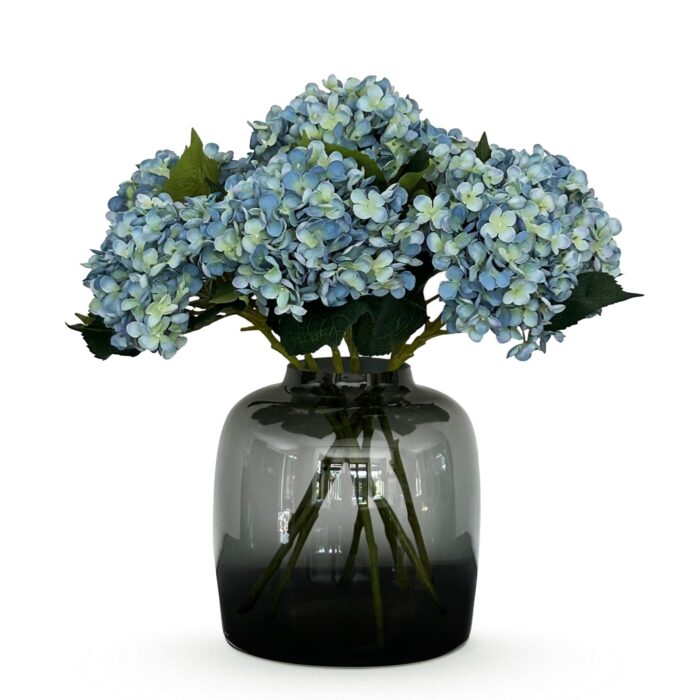 Kunstbloemen Solo - Blue - Hydrangea Flower - x 8 - 52 cm - Image 4