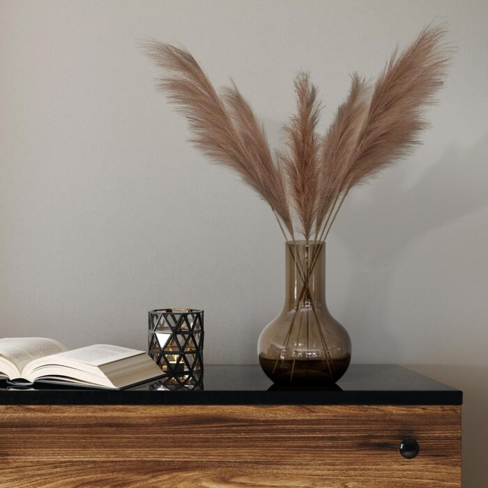 Kunstbloemen Solo - Brown - Pampas Plumes - x 6 - 115cm - Image 2