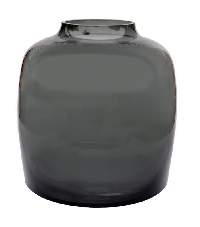 Vaas glas - M - H25 W25 - Bartica - Grey - Afbeelding 2